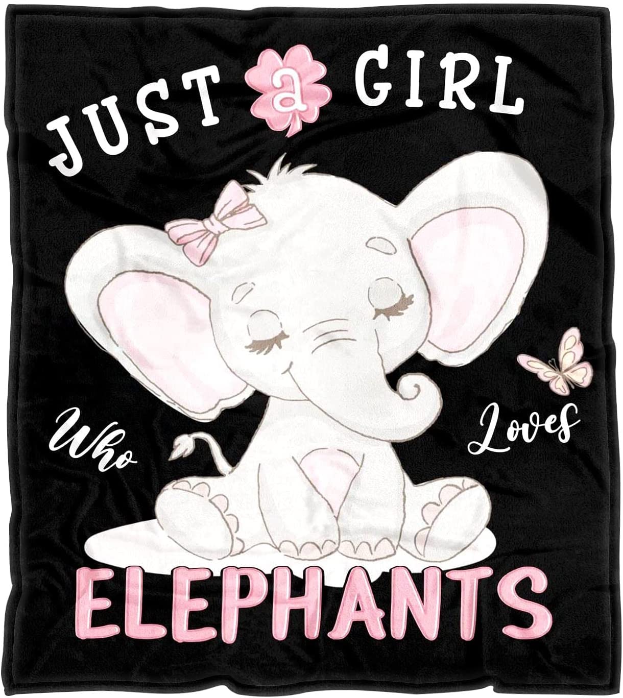 Elephant Blanket Elephant Gifts for Girls Just A Girl Who Loves