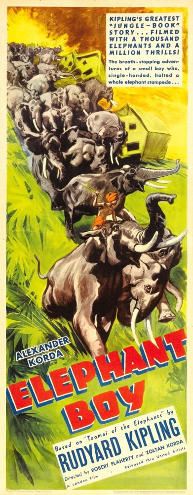 Elephant Boy Canvas Art - (11 x 17)