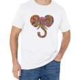 thumbnail image 1 of Elephant Bubbles Breast Cancer Awareness Pink Ribbon Warrior Retro Mens T Shirts White 3X-Large, 1 of 5