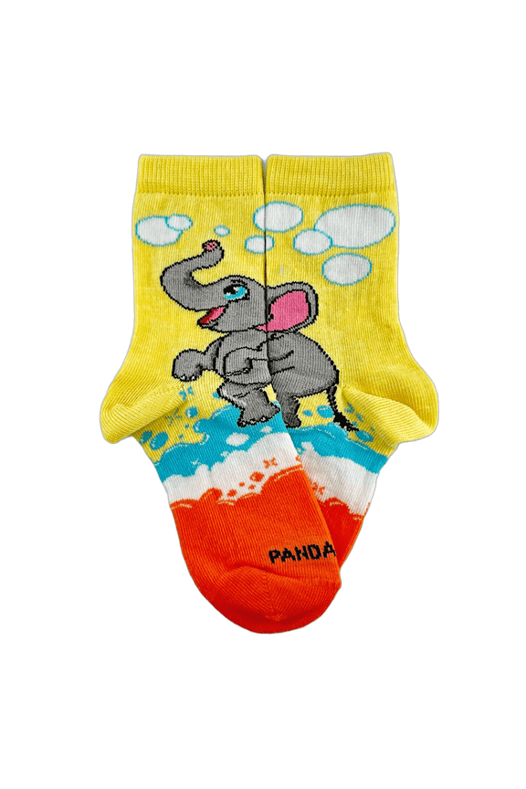 Elephant Bubbles Socks from the Sock Panda (Ages 3-7) Size: Small (Age 3-5)