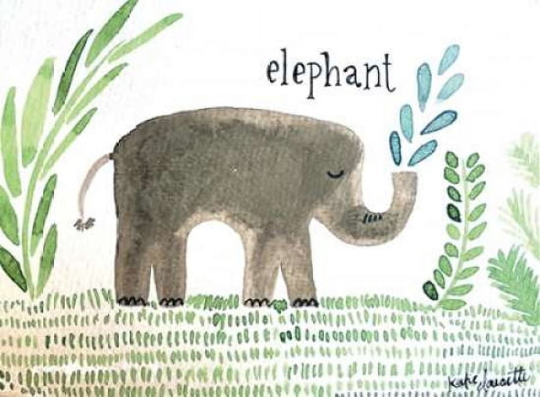 Elephant Canvas Art - Katie Doucette (18 x 24)