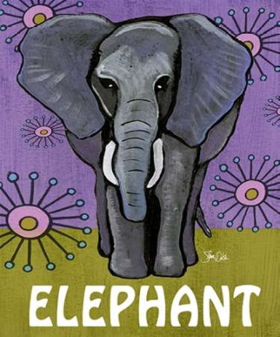 Elephant Canvas Art - Shanni Welsh (20 x 24)