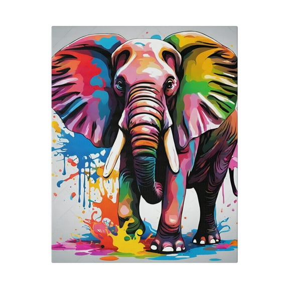 Elephant Canvas Wall Art, Animal Art Home Decor."