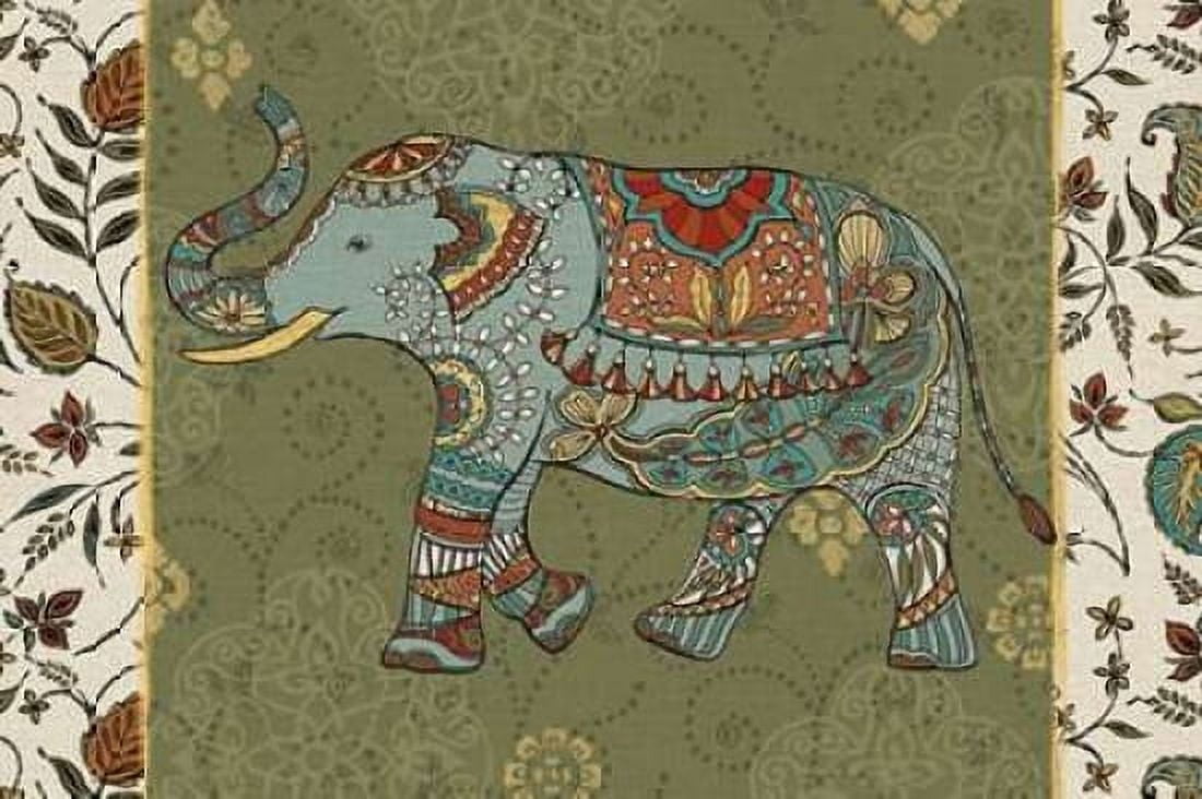 Elephant Caravan IIF Canvas Art - Brissonnet Daphne (24 x 36)