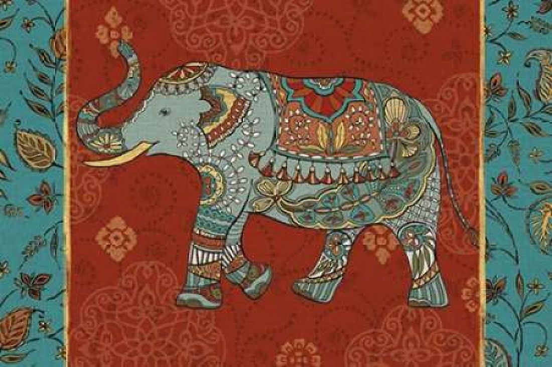 Elephant Caravan IIM Canvas Art - Brissonnet Daphne (12 x 18)