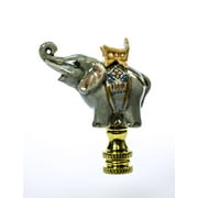 Elephant Celadon Porcelain Finial 2.5"h