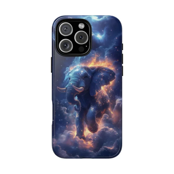 Elephant Celestial Clouds Fantasy Case for iPhone 17 11 12 13 14 15 16 Pro Max