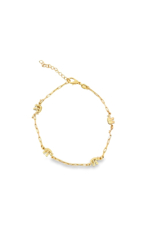 Elephant Charm Anklet (E135)