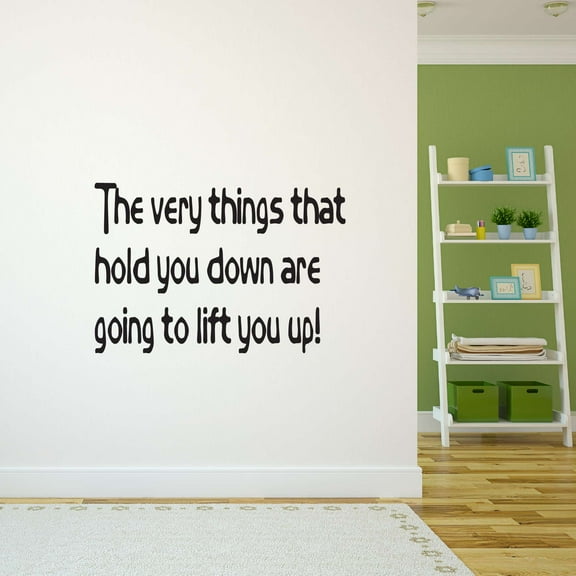 Elephant Circus Ring The Things That Hold You Down Lift You Up Zoo Africa Zebra Lion Safari Jungle Species Hippo Alligator Giraffe Tiger Wilderness Ideas Wall Decal Sticker - Size: 10 In X 7 In