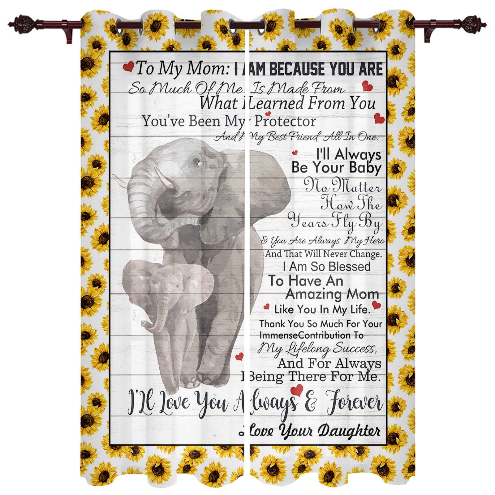 Elephant Clown Barbell Kitchen Curtain Kids Bedroom Living Room Balcony