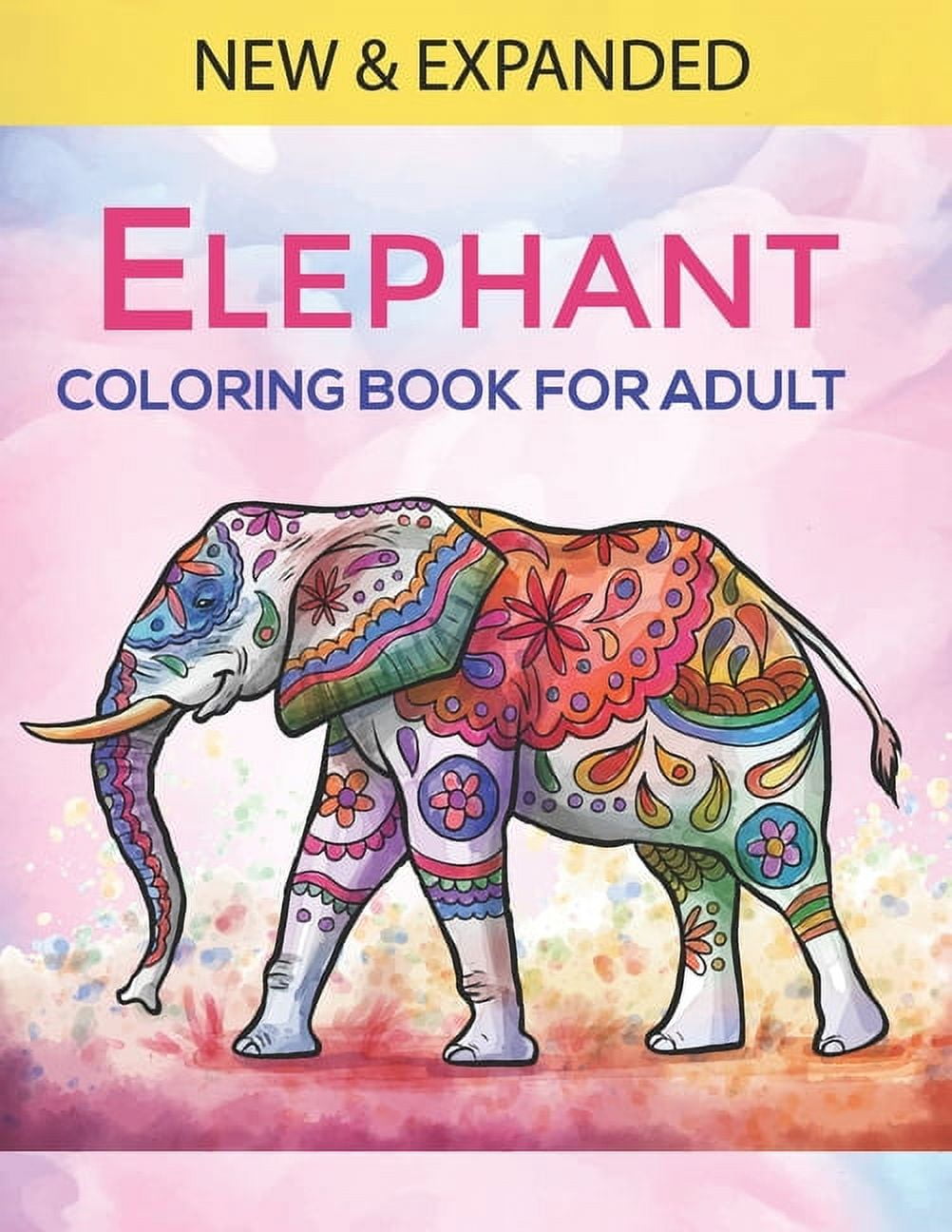 Elephant Coloring Book For Adults: An Adults Coloring Book with ...