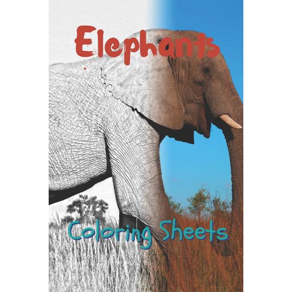 Elephant Coloring Sheets: 30 Elephant Drawings, Coloring Sheets Adults Relaxation, Coloring Book for Kids, for Girls, Volume 7 (Paperback)