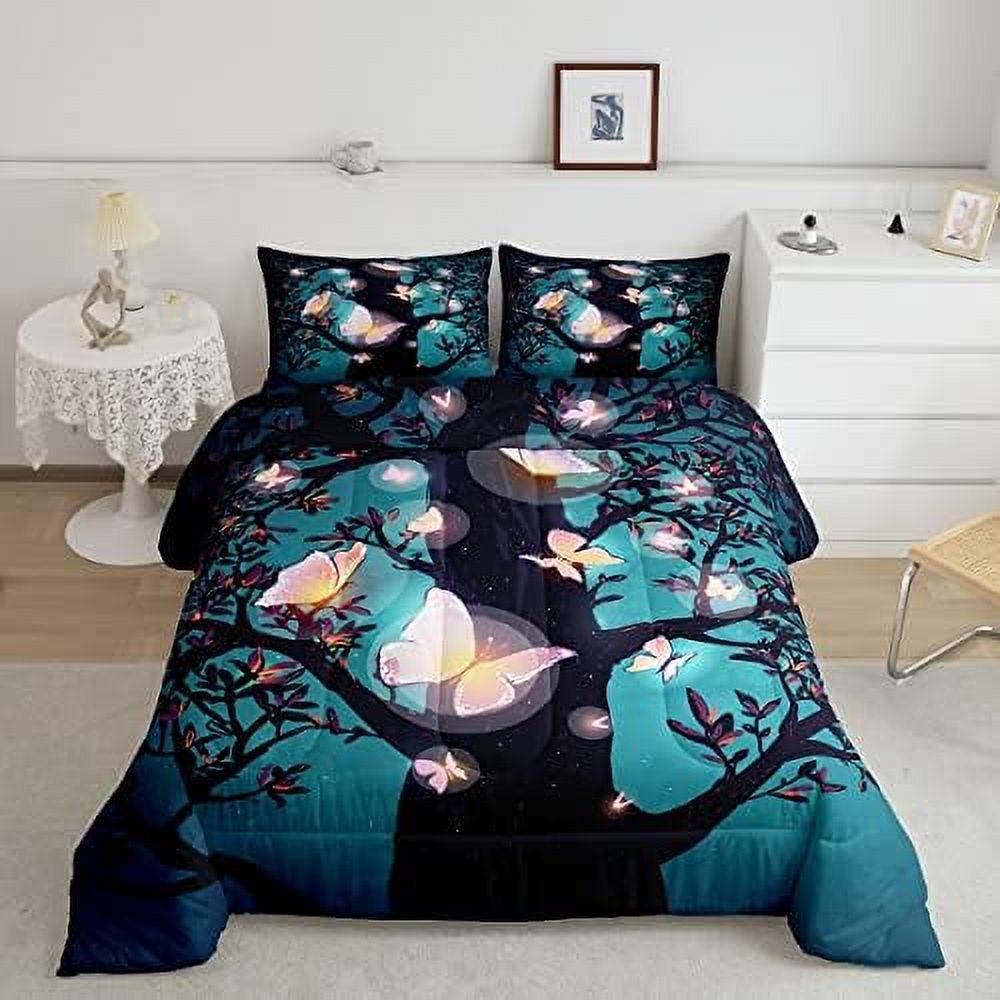 Elephant Comforter Set Queen Boho Mandala Floral Bedding Comforter Sets Bohemian Hippie Exotic
