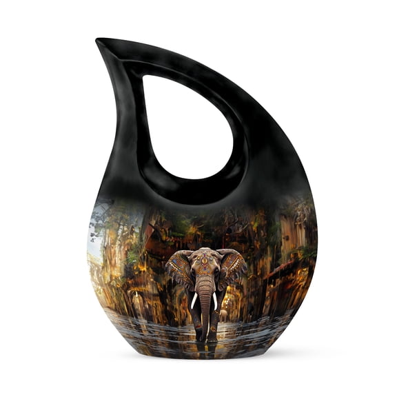 Elephant Covered in Ornaments - Urns for Ashes Adult Male - Urns for Adult - Urns for Ashe - Keepsake Urn - Cremation Urns for Ashe Women - 3 Inch - Pack of 1