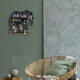 thumbnail image 1 of Elephant Crystal Wall Rack Wooden Wall Rack Crystal Display Storage Rack Hanging Floating Rack, 1 of 5