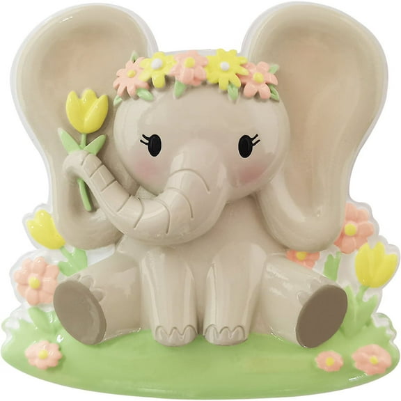 Baby Girl Elephant Ornament