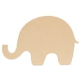 thumbnail image 1 of Elephant Cutouts 8-inch, Pack of 2 Unfinished Wood Crafts Blank, Small Wooden Shapes for Crafts & Party Decor, by Woodpeckers, 1 of 5