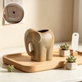 thumbnail image 1 of Elephant Design Ceramic Flower Pot with Drainage Hole for Small Plants Desktop Decoration Planter for Green Plants Stoneware Container Breathable Potting for Home Office Shelf Display, 1 of 6