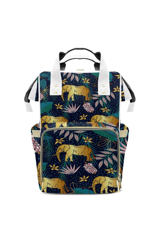 Elephant Diaper Backpack – Large Capacity, Insulated Baby Bottle Pocket, Multifunctional Mommy Bag for Boys & Girls