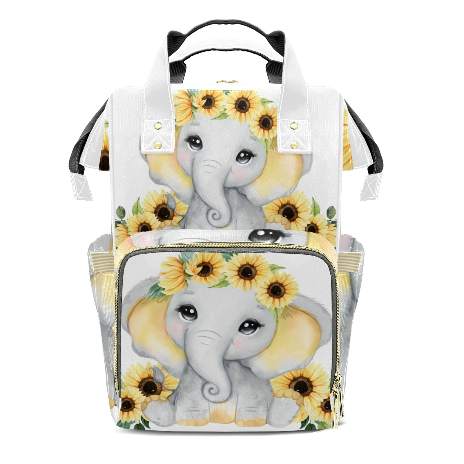 Elephant Diaper Backpack – Large Capacity, Insulated Baby Bottle Pocket, Multifunctional Mommy Bag for Boys & Girls