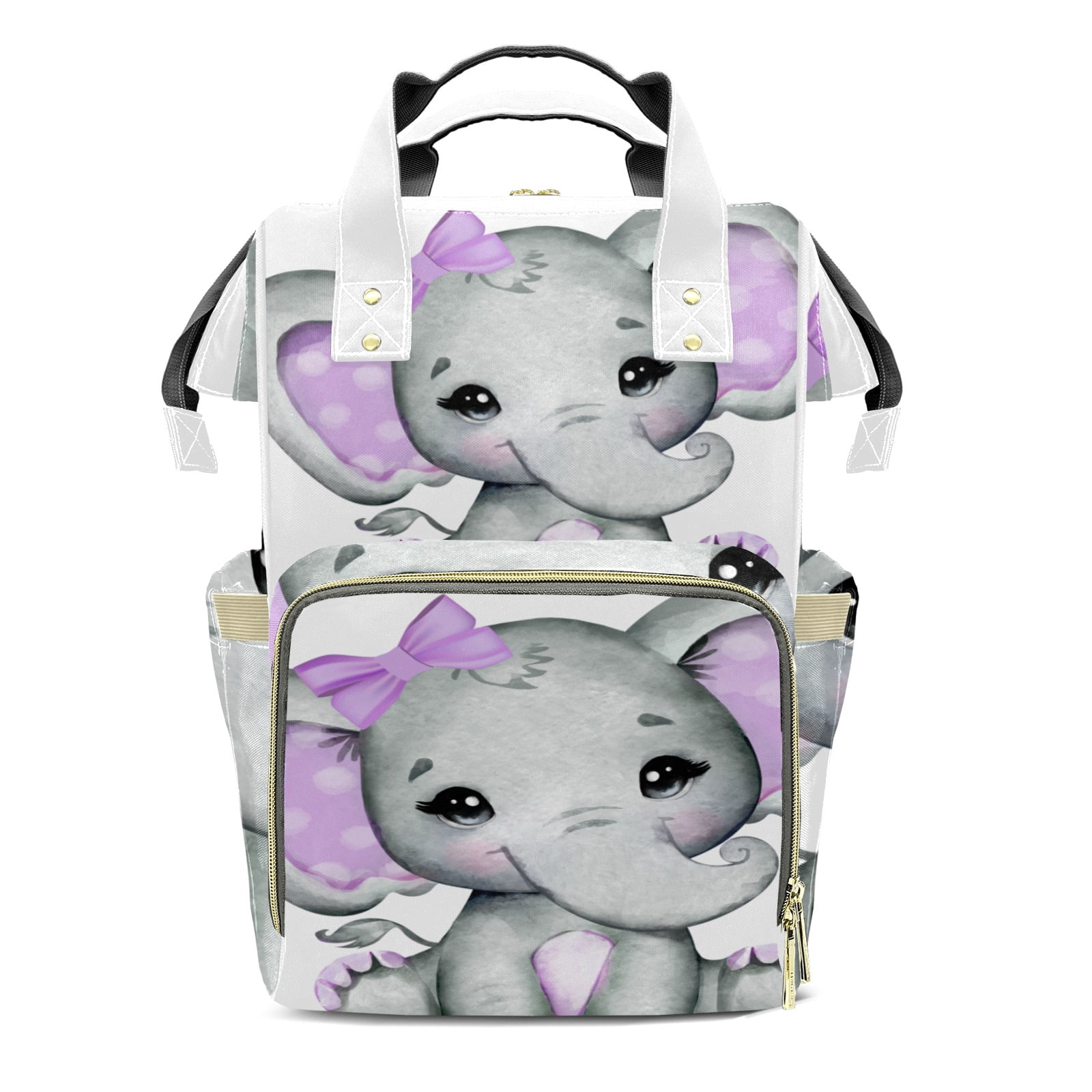 Elephant Diaper Backpack – Large Capacity, Insulated Baby Bottle Pocket, Multifunctional Mommy Bag for Boys & Girls