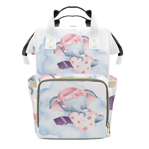 Elephant Diaper Backpack – Large Capacity, Insulated Baby Bottle Pocket, Multifunctional Mommy Bag for Boys & Girls