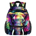 thumbnail image 1 of Elephant Diaper Backpack with Adjustable Shoulder Strap, Large Capacity, Printed Design, Lightweight | Book Bags, Airport Backpack, School Backpack, 1 of 6