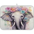 thumbnail image 1 of Elephant Dish Drying Mat, Absorbent Microfiber Pad Protector For Kitchen Counter Top Mat Dish Drainboard 16x18in, 1 of 7