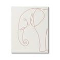 thumbnail image 1 of Elephant Doodle Outline Shape Animals & Insects Graphic Art Gallery Wrapped Canvas Print Wall Art, 1 of 7