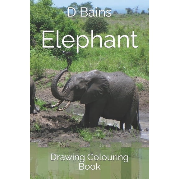 Elephant: Drawing Colouring Book (Paperback)