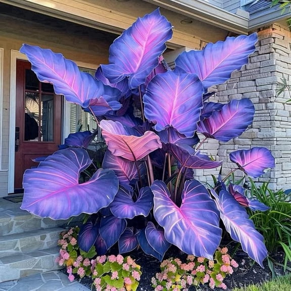 Elephant Ear, Easy Grow- Ideal for Beds Borders-Low Maintenance, -Plant Pots & Planters,