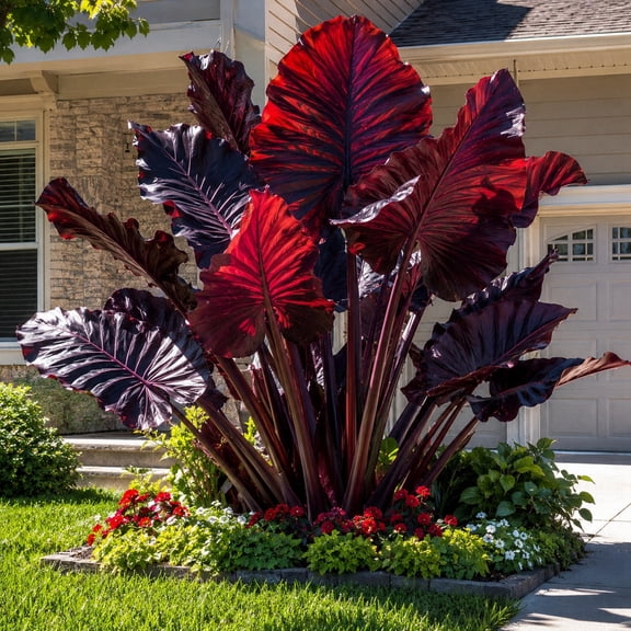 Elephant Ear, Easy Grow- Ideal for Beds Borders-Low Maintenance, -Plant Pots & Planters,