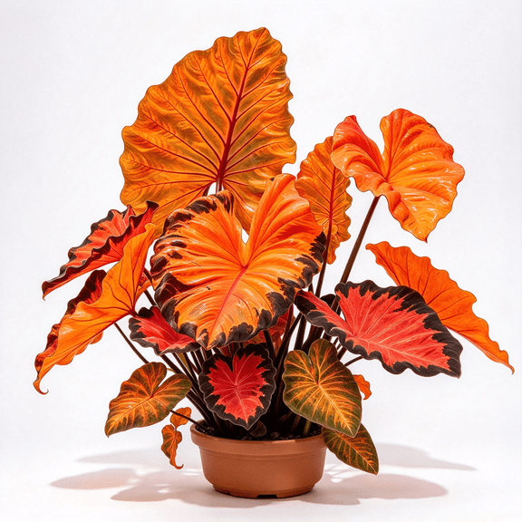 Elephant Ears, Low Maintenance -grow for Beds Borders, Plant Pots & Planters - 2‑Pack