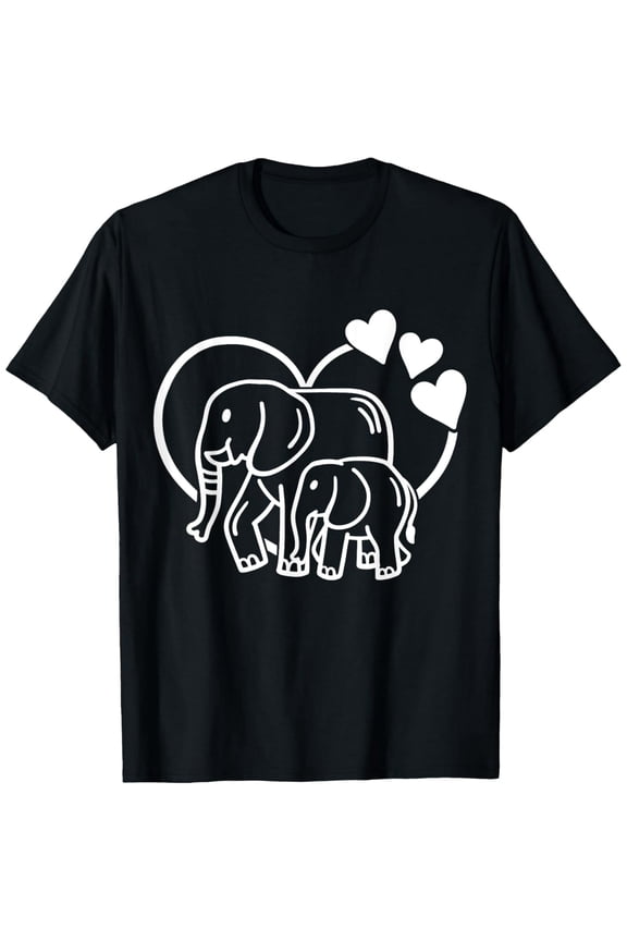 Elephant Elephants T-Shirt men and women can wear, black, white, gifts