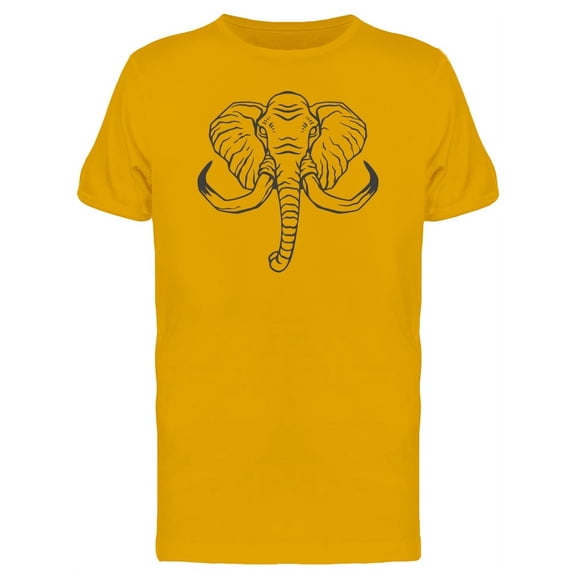 Elephant Face T-Shirt Men -Image by Shutterstock, Male x-Large