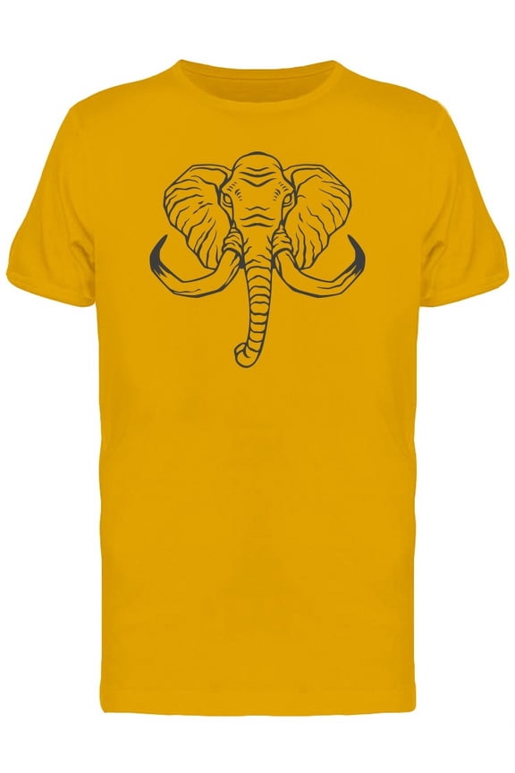 Elephant Face T-Shirt Men -Image by Shutterstock, Male x-Large