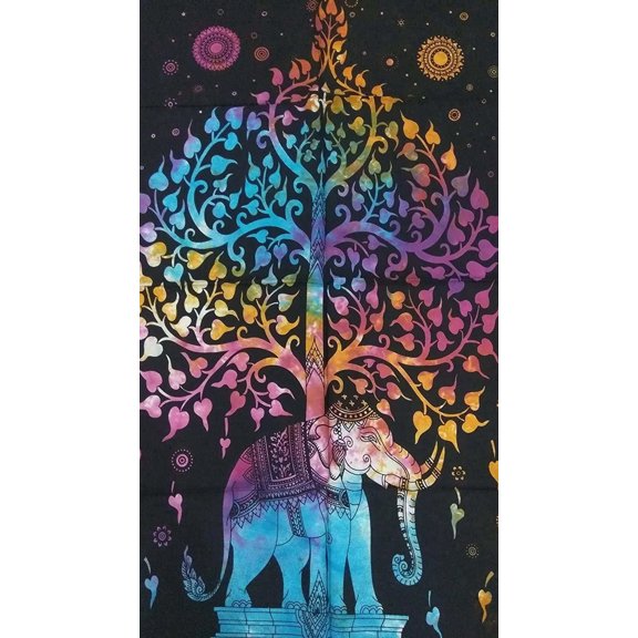 Elephant Face Tapestry Tapestry (Multicolor)