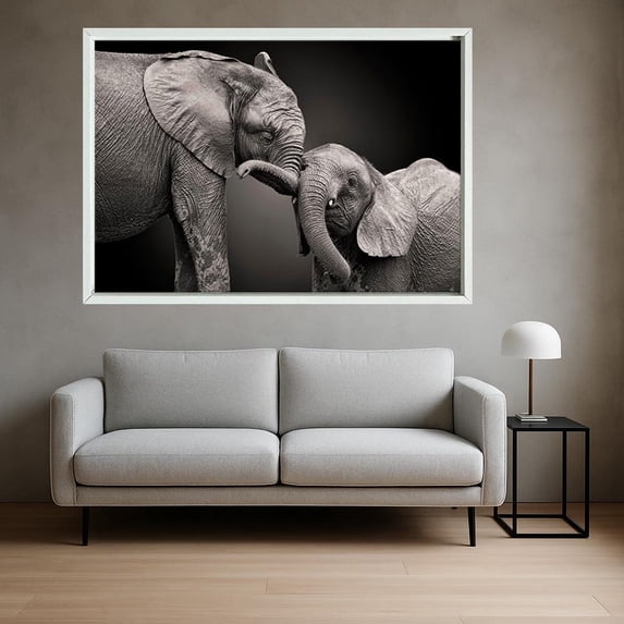 Elephant Family And Animal Art Modern Wildlife Photography Safari Or ...