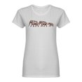 thumbnail image 1 of Elephant Family Design Shaped T-Shirt Women -Image by Shutterstock, Female Large, 1 of 2