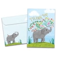 thumbnail image 1 of Elephant Flowers Thank You Greeting Card [22212], 1 of 1