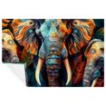 Elephant Fluffy and Warm Microfiber Throw Blanket Soft, Lightweight
