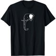 thumbnail image 1 of Elephant Funny Novelty Cartoon Hand Drawing T-Shirt, 1 of 5