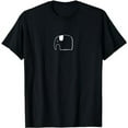 thumbnail image 1 of Elephant Funny Novelty Cartoon Hand Drawing T-Shirt, 1 of 5
