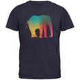 thumbnail image 1 of Elephant Geometric Navy Adult T-Shirt - X-Large, 1 of 1