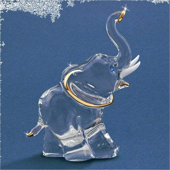 Elephant Glass Figurine