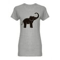 thumbnail image 1 of Elephant Graphic Shaped T-Shirt Women -Image by Shutterstock, Female Large, 1 of 2