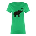thumbnail image 1 of Elephant Graphic Shaped T-Shirt Women -Image by Shutterstock, Female x-Large, 1 of 2