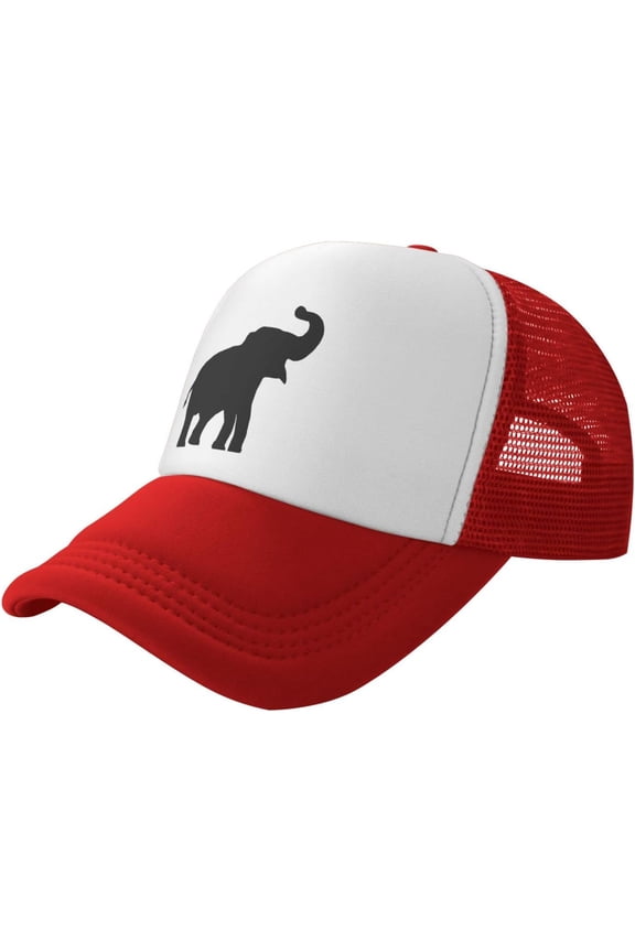 Elephant Hat Animal Mesh Cap for Men Women, Animal Adjustable Trucker Hat Baseball Cap