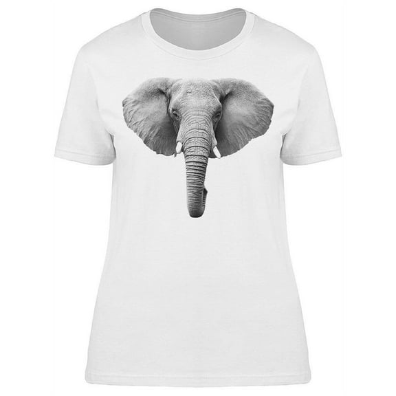 Elephant Head Full T-Shirt Women -Image by Shutterstock, Female Large
