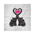 thumbnail image 1 of Elephant Head Scarf, Heart with Animals Trunks, Head Wrap, 3 Sizes, by Ambesonne, 1 of 2